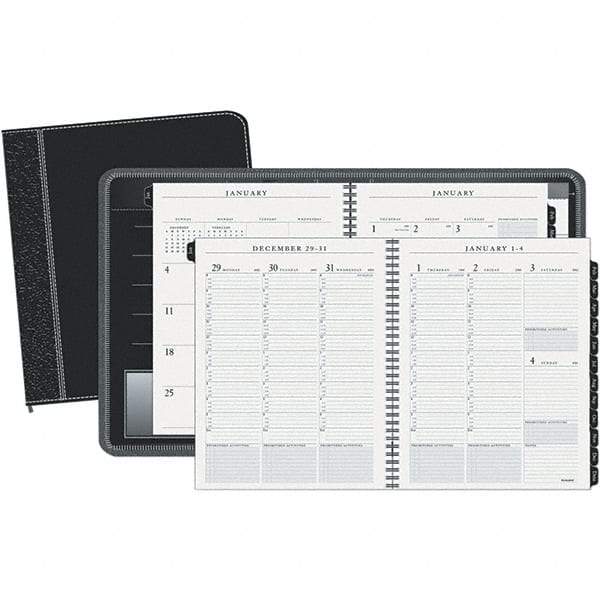 AT-A-GLANCE - 128 Sheet, 8-1/4 x 10-7/8", Weekly/Monthly Appointment Book - Black - Best Tool & Supply