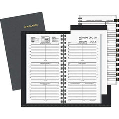 AT-A-GLANCE - 104 Sheet, 3-1/4 x 6-1/4", Weekly Appointment Book - Black & White - Best Tool & Supply