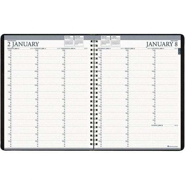 House of Doolittle - 104 Sheet, 8-1/2 x 11", Weekly Planner - Blue - Best Tool & Supply