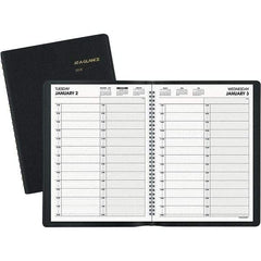 AT-A-GLANCE - 365 Sheet, 8 x 10-7/8", Appointment Book - Black - Best Tool & Supply