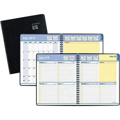 AT-A-GLANCE - 104 Sheet, 8 x 9-7/8", Weekly/Monthly Planner - Black - Best Tool & Supply