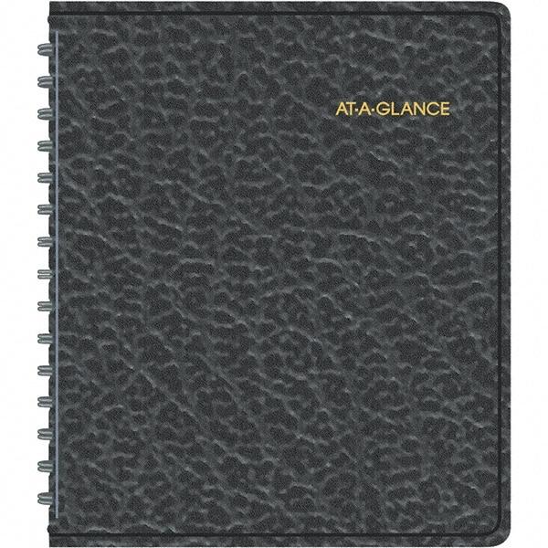 AT-A-GLANCE - 104 Sheet, 6-7/8 x 8-3/4", Weekly Appointment Book - Black - Best Tool & Supply