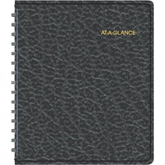 AT-A-GLANCE - 104 Sheet, 6-7/8 x 8-3/4", Weekly Appointment Book - Black - Best Tool & Supply