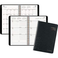 AT-A-GLANCE - 128 Sheet, 4-7/8 x 8", Weekly/Monthly Planner - Graphite - Best Tool & Supply