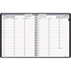 House of Doolittle - 224 Sheet, 8-1/2 x 11", Weekly Planner - Black - Best Tool & Supply