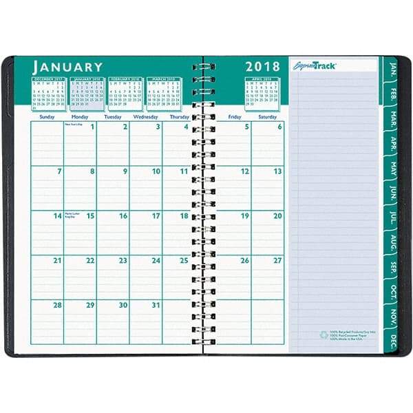 House of Doolittle - 128 Sheet, 5 x 8", Weekly/Monthly Appointment Book - Black - Best Tool & Supply