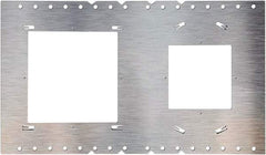 Philips - Aluminum Silver Light Fixture Plate - For Use with FDL Flat Down Lights - Best Tool & Supply