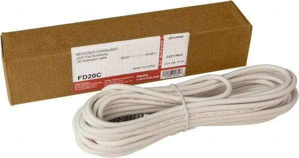 Philips - Light Fixture Extension Cable - For Use with FDL Flat Down Lights - Best Tool & Supply