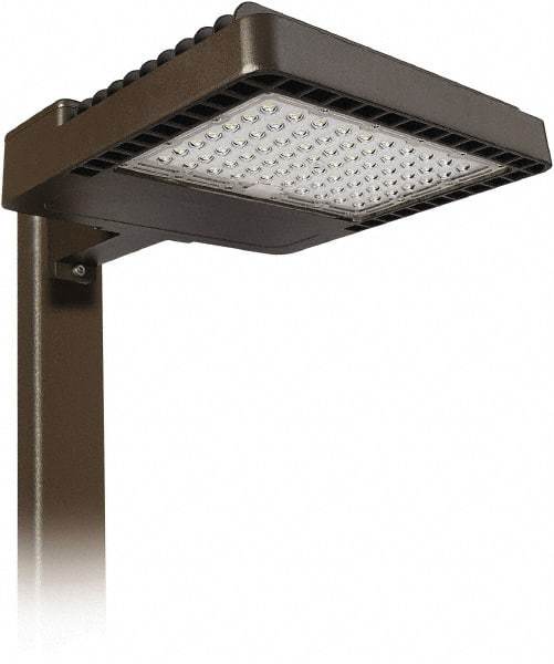 Philips - 200 Watt LED Area Light - Clear Glass Lens, Mogul Base, Pole Mount, 120 to 277 Volts, IP66 Ingress Protection, 19.4" Long x 4.3" High x 13.6" Wide - Best Tool & Supply