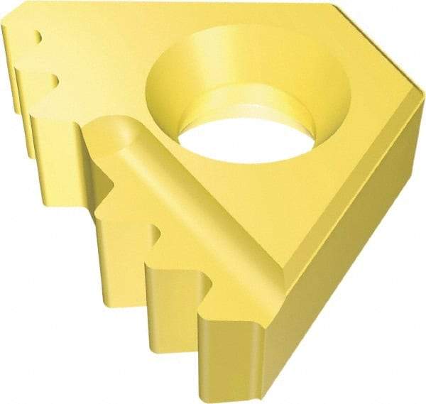 Vargus - 14DER External Right Hand 8 API Round Laydown Threading Insert - Grade VKX, TiN Coated Carbide - Best Tool & Supply