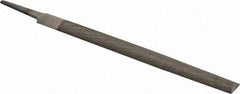 PFERD - 8" Long, Bastard Cut, Half Round American-Pattern File - Double Cut, 0.22" Overall Thickness, Tang - Best Tool & Supply