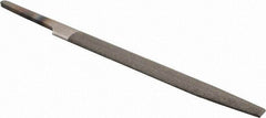 PFERD - 4" Long, Bastard Cut, Half Round American-Pattern File - Double Cut, 0.09" Overall Thickness, Tang - Best Tool & Supply