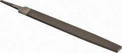 PFERD - 8" Long, Second Cut, Flat American-Pattern File - Single, Double Cut, 0.22" Overall Thickness, Tang - Best Tool & Supply