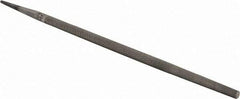 PFERD - 12" Long, Smooth Cut, Round American-Pattern File - Single Cut, 1/2" Overall Thickness, Tang - Best Tool & Supply