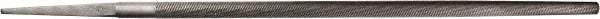 PFERD - 6" Long, Second Cut, Round American-Pattern File - Single Cut, 0.22" Overall Thickness, Tang - Best Tool & Supply