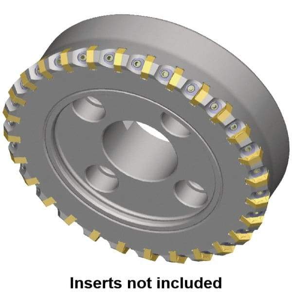 Kennametal - 172.8mm Cut Diam, 40mm Arbor Hole, 6.5mm Max Depth of Cut, 45° Indexable Chamfer & Angle Face Mill - 22 Inserts, HNGX 0905... Insert, Right Hand Cut, 22 Flutes, Series HexaCut - Best Tool & Supply