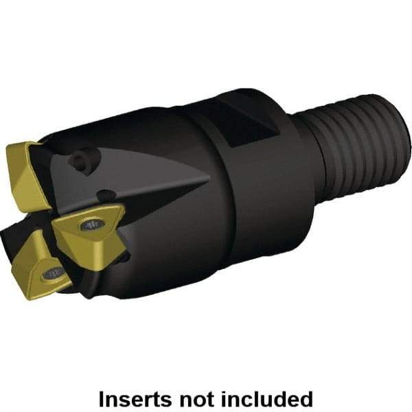 Kennametal - 32mm Cut Diam, 0.059" Max Depth, M16 Modular Connection Indexable High-Feed Helical End Mill - Screw Holding Method, WOEJ090512.. Insert, KF2X Toolholder, Through Coolant - Best Tool & Supply