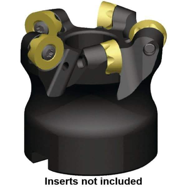 Kennametal - 125mm Cut Diam, 8mm Max Depth, 40mm Arbor Hole, 9 Inserts, RP.T 1605M0.. Insert Style, Indexable Copy Face Mill - KSRM Cutter Style, 14,700 Max RPM, 63mm High, Through Coolant, Series KSRM - Best Tool & Supply