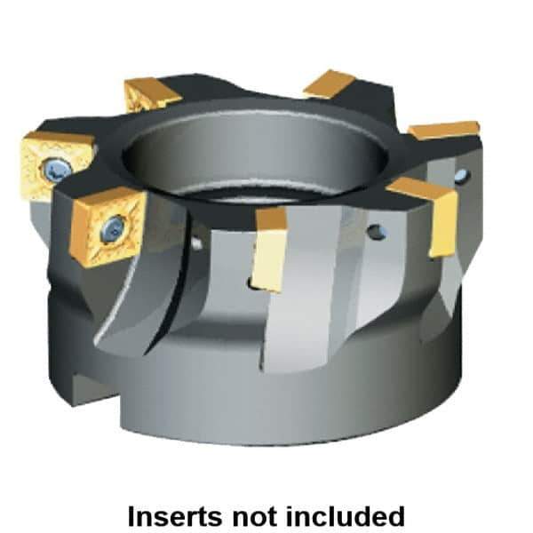 Kennametal - 10 Inserts, 100mm Cut Diam, 32mm Arbor Diam, 6.57mm Max Depth of Cut, Indexable Square-Shoulder Face Mill - 0/90° Lead Angle, 50mm High, SP.T 10T3.. Insert Compatibility, Series KSSM - Best Tool & Supply