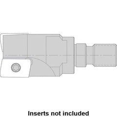 Kennametal - 16mm Cut Diam, 8.5mm Max Depth of Cut, 25.21mm OAL, Indexable Square Shoulder Helical End Mill - AD.. 1035.. Inserts, M8 Modular Connection, 0° Lead Angle, Series NGE-A - Best Tool & Supply