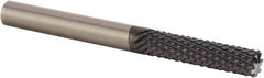 Kennametal - 10mm Diam, Burr End, Solid Carbide Diamond Pattern Router Bit - Right Hand Cut, 3-15/16" OAL, Use on Composites, Fiberglass - Best Tool & Supply