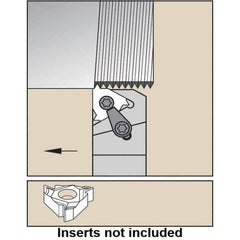 Kennametal - External Thread, Right Hand Cut, 32mm Shank Width x 32mm Shank Height Indexable Threading Toolholder - 170mm OAL, LT 16ER Insert Compatibility, LSAS Toolholder, Series LT Threading - Best Tool & Supply