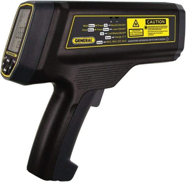 General - 200 to 1200°C (392 to 4352°F) Infrared Thermometer - 100:1 Distance to Spot Ratio - Best Tool & Supply