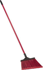 O-Cedar - 13" Wide, Green Synthetic Bristles, 48" Fiberglass Handle, Angled Broom - Flagged - Best Tool & Supply