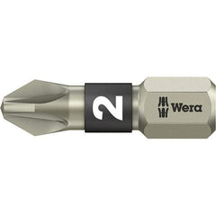 Wera - #1 Pozidriv Screwdriver Bit - 1" OAL - Best Tool & Supply