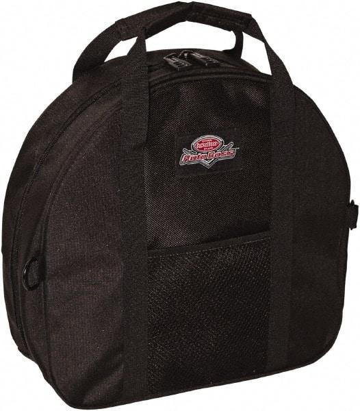 Bucket Boss - 2 Pocket Black Polyester Cable & Tool Bag - 4-13/64" Wide x 14-1/2" Deep x 13-51/64" High - Best Tool & Supply