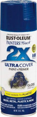 Rust-Oleum - Deep Blue, Gloss, Enamel Spray Paint - 8 Sq Ft per Can, 12 oz Container, Use on Multipurpose - Best Tool & Supply