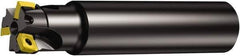 Sandvik Coromant - 1" Cut Diam, 5.5mm Max Depth of Cut, 1" Shank Diam, 8" OAL, Indexable Square Shoulder End Mill - 490R-08T308M-PL Inserts, Cylindrical Shank, 90° Lead Angle, Through Coolant, Series CoroMill 490 - Best Tool & Supply