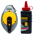 STANLEY® FATMAX® Aluminum Chalk Line Reel with 4 oz. Red Chalk - Best Tool & Supply