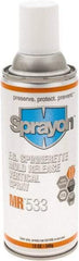 Sprayon - 12 Ounce Aerosol Can, Clear, General Purpose Mold Release - Food Grade, Silicone Composition - Best Tool & Supply