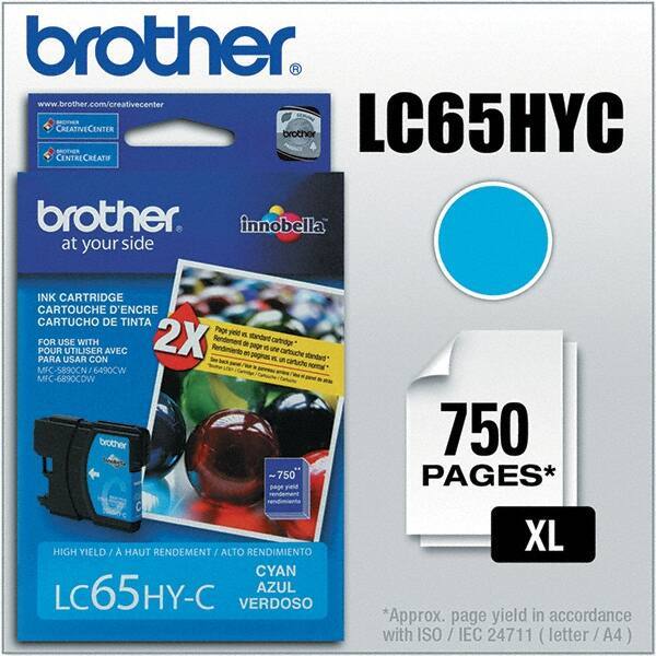 Brother - Cyan Ink Cartridge - Use with Brother MFC-5890CN, 5895CW, 6490CW, 6890CDW - Best Tool & Supply