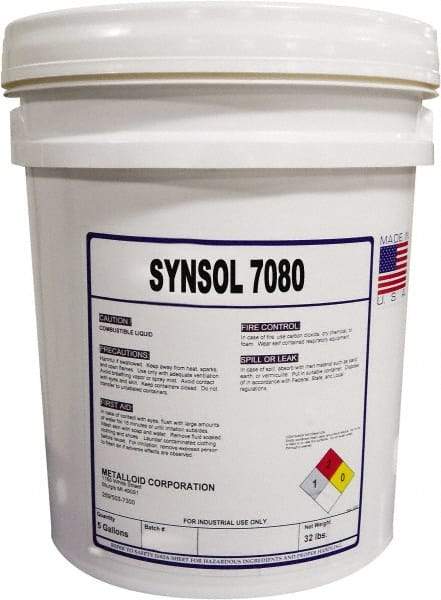 Metalloid - SynSol 7080, 5 Gal Pail Cutting Fluid - Semisynthetic - Best Tool & Supply