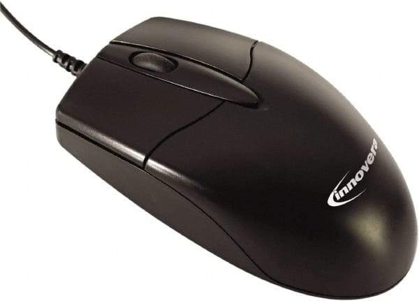 innovera - Black Mouse - Use with Mac OS X, Windows 2000, XP, Vista, 7 - Best Tool & Supply