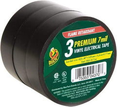 Duck - 3/4" x 50', Black Rubber Electrical Tape - 7 mil Thick - Best Tool & Supply