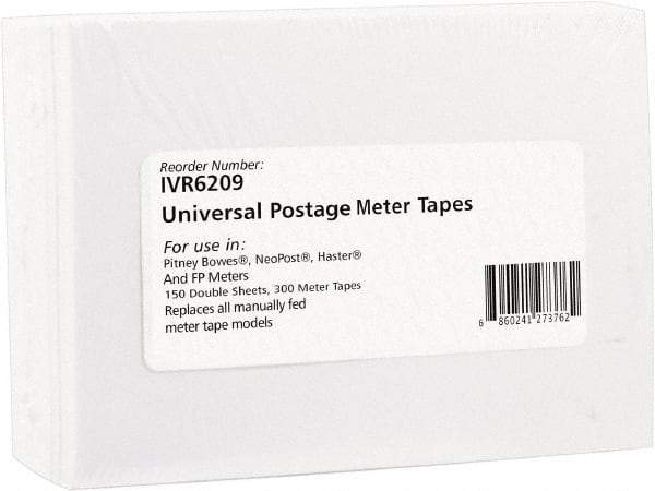 innovera - 5-1/4" Long, White Postage Label - For Pitney Bowes DM100i, DM200L, E700, E707, K700, Mailstation, P700 - Best Tool & Supply