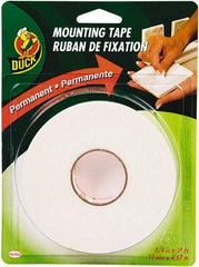 Duck - 3/4" x 15' Acrylic Adhesive Double Sided Tape - 2.6 mil Thick, White, Vinyl Foam Liner, Series DUC - Best Tool & Supply