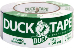 Duck - 1-7/8" x 55 Yds Gray Duct Tape - 6 mil, Rubber Adhesive, Vinyl Backing, 18 Lb/ln Tensile Strength, Series DUC - Best Tool & Supply