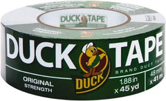 Duck - 1-7/8" x 45 Yds Gray Duct Tape - 9 mil, Rubber Adhesive, Vinyl Backing, 22 Lb/ln Tensile Strength, Series DUC - Best Tool & Supply