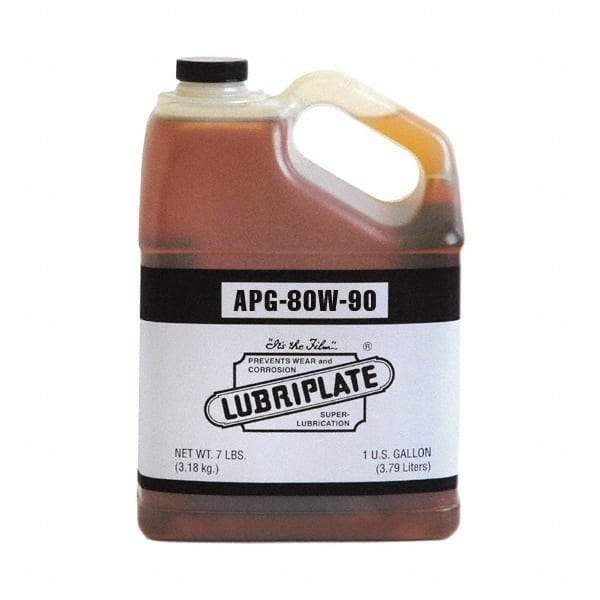 Lubriplate - 1 Gal Bottle, Mineral Gear Oil - 15°F to 280°F, 650 SUS Viscosity at 100°F, 84 SUS Viscosity at 210°F, ISO 100 - Best Tool & Supply