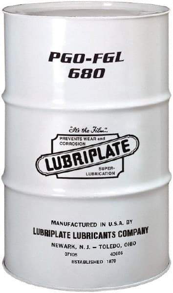 Lubriplate - 55 Gal Drum, Synthetic Gear Oil - 23°F to 449°F, 725 St Viscosity at 40°C, 122 St Viscosity at 100°C, ISO 680 - Best Tool & Supply