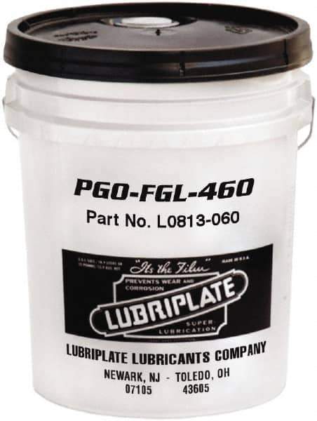 Lubriplate - 5 Gal Pail, Synthetic Gear Oil - 17°F to 443°F, 477 St Viscosity at 40°C, 83 St Viscosity at 100°C, ISO 460 - Best Tool & Supply