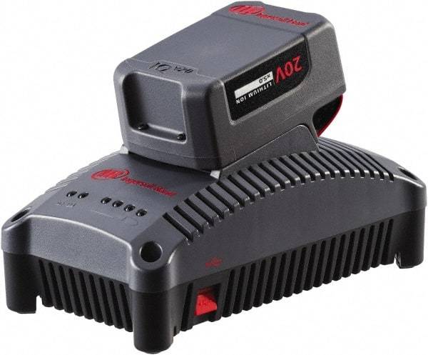 Ingersoll-Rand - 20 Volt, Lithium-Ion Power Tool Charger - 1 hr to Charge, AC Wall Outlet Power Source - Best Tool & Supply