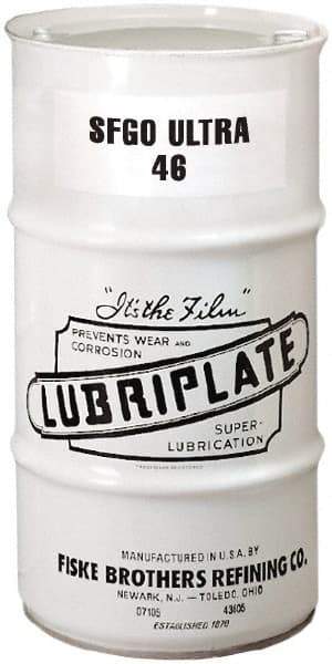 Lubriplate - 16 Gal Drum, ISO 46, SAE 20, Air Compressor Oil - 5°F to 380°, 220 Viscosity (SUS) at 100°F, 52 Viscosity (SUS) at 210°F - Best Tool & Supply