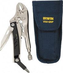 Irwin - 5-1/2" OAL Curved Jaw Locking Pliers - 1-1/4" Jaw Opening - Best Tool & Supply