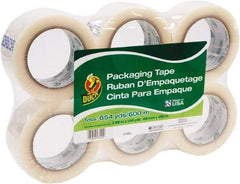 Duck - 1-7/8" x 110 Yd Clear Acrylic Adhesive Packaging Tape - Polypropylene Film Backing, 1.9 mil Thick, 25 Lb Tensile Strength, Series DUC - Best Tool & Supply