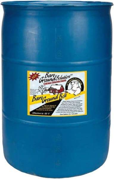 Bare Ground Solutions - 55 Gal Drum Calcium Chloride Liquid - Effective to -20°F - Best Tool & Supply